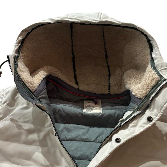 Relwen Men's Channel Anorak Light Stone Pullover Hooded Puffer Jacket Size Large - Picture 3 of 9